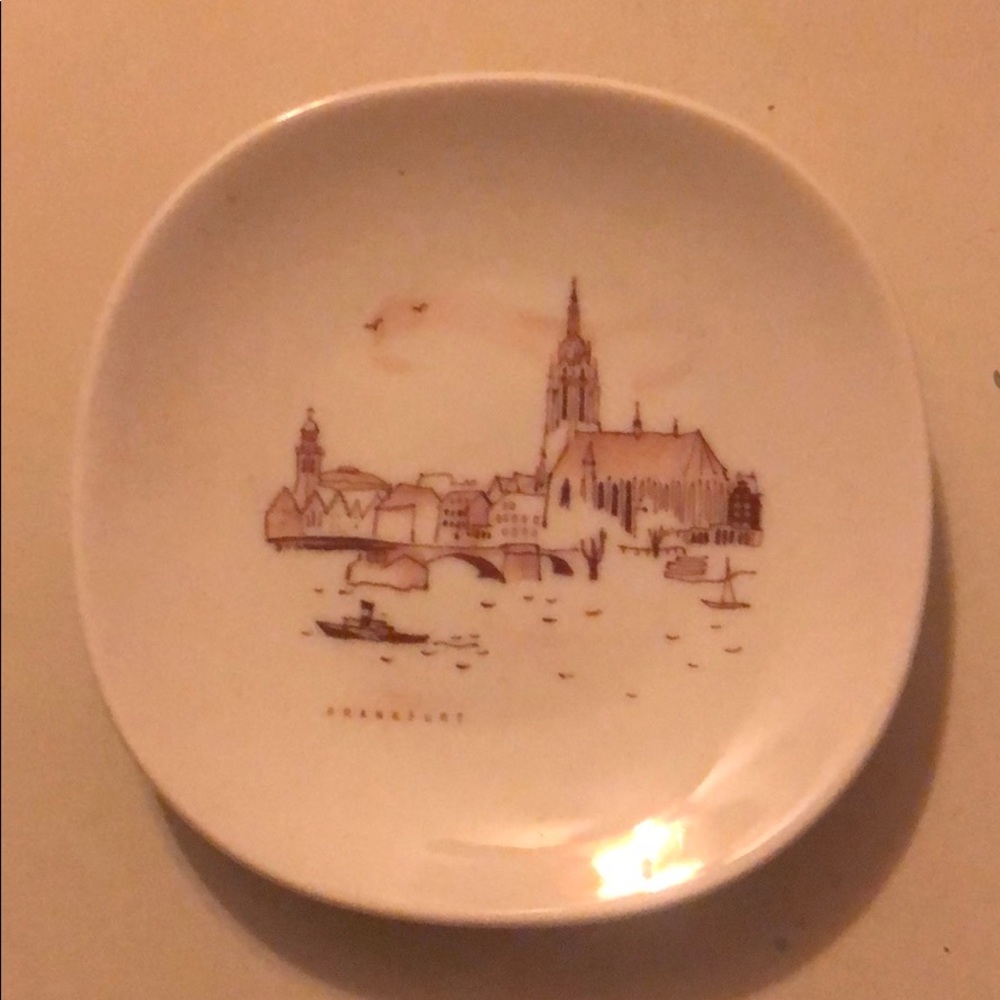Two Edelstein Bavaria China saucers